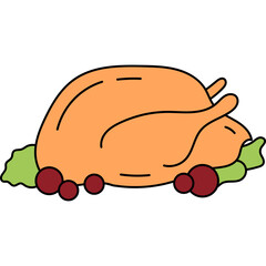 Handdrawn Thanksgiving Element