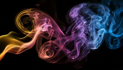 Keep all the strokes of the composition reference, gently apply the smoke art in pastel shad