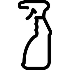 Simple vector icon on a theme spray, dispenser