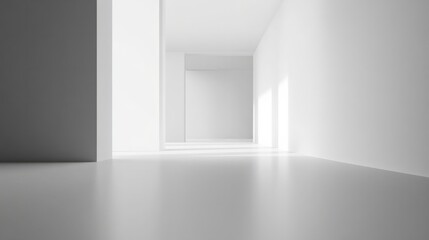 Fototapeta premium A minimalist, smooth grey background with empty space and subtle texture