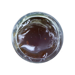 Multi purpose semi synthetic lithium grease on transparent background