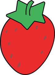 strawberry, fruit,