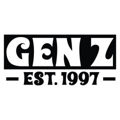 Gen Z est. 1997 SVG Art & Illustration