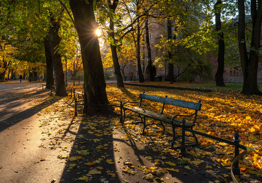 Krakowskie planty jesienią, czyli wielki park w Krakowie
