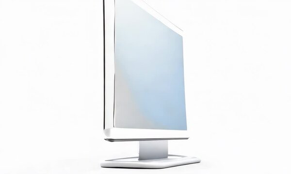 Modern computer monitor on a clean background for digital advertising
