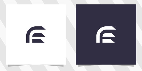 letter f logo design vector