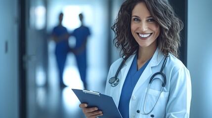 Smiling female doctor