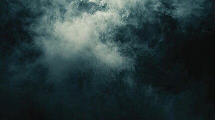 Mysterious smoke clouds create a captivating mood against a natural dark background, ideal for adding depth and intrigue to compositions, with ample copy space available.