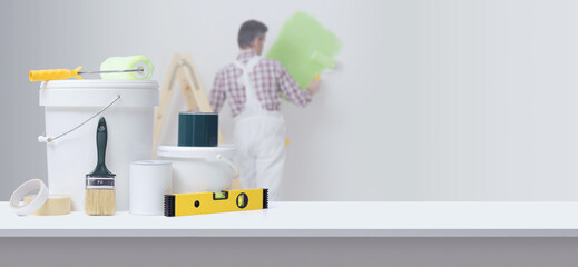 Professional painting and decoration equipment © stokkete