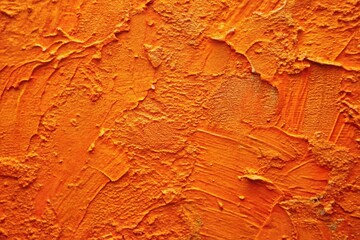Fototapeta premium Close-up abstract rough colorful orange art painting texture background wallpaper