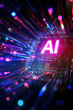 Interact with AI artificial intelligence virtual assistant chatbot in concept of AI artificial intelligence prompt engineering,AI deep learning to use generative AI for work support.
