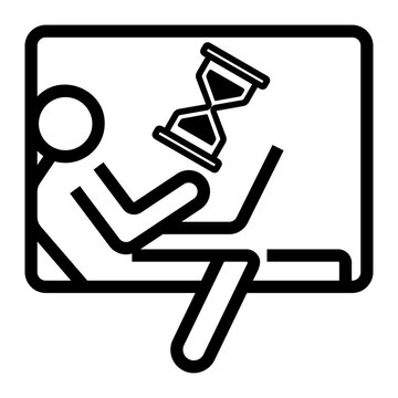 recommend clip art: hourglass Line Icon