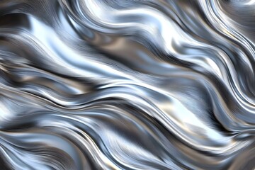 Fototapeta premium Silver Metallic Texture with a Brushed Finish
