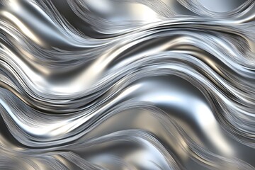 Silver Metallic Texture with a Brushed Finish