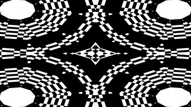 Abstract black and white pixel retro 8bit psychedelic video game background