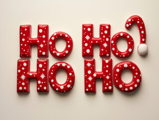 Napis  "ho ho ho"