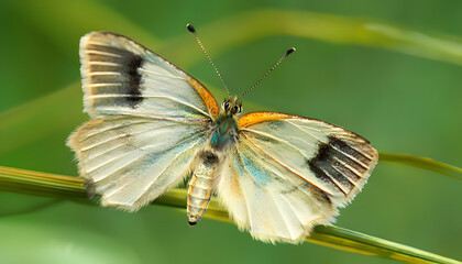 butterfly on a flower, generative ai	