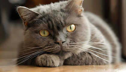 portrait of a cat, generative ai	