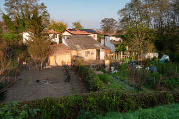 Caldera hamlet village country people characteristic view panorama