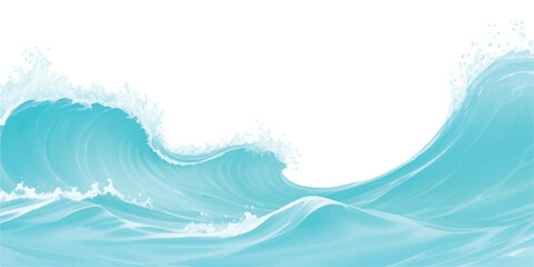 Transparent abstract soft blue and green abstract water color ocean wave texture background. Banner Graphic Resource as background for ocean wave and water wave abstract graphics	