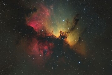 Obraz premium Night sky filled with stars and sky lights