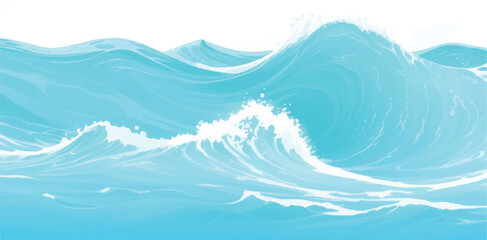 Transparent abstract soft blue and green abstract water color ocean wave texture background. Banner Graphic Resource as background for ocean wave and water wave abstract graphics	