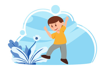 Obraz premium Children's Day Flat Design Illustration