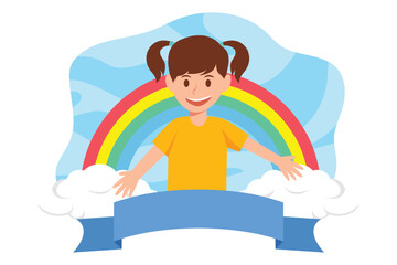 Children's Day Flat Design Illustration