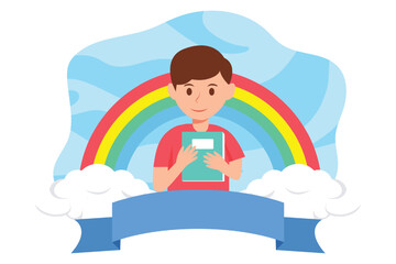 Children's Day Flat Design Illustration