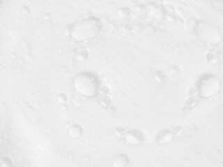 Background white Soap foam. Soft colorful bubbles isolated on white background.