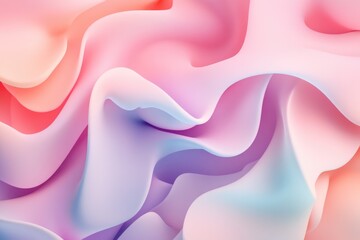 Obraz premium Pink and purple wave pattern. The colors are bright and vibrant. The image has a dreamy, ethereal quality to it