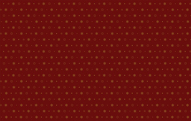 Christmas Wrapping Paper Seamless Illustration. Holiday Seamless Vector Pattern Christmas Elements Snowflakes Background. Hand Drawn. Simple Design For Textile, Wallpaper, Fabric Prints Or Wrapping	