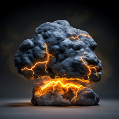 Powerful explosion creates stunning visual impact