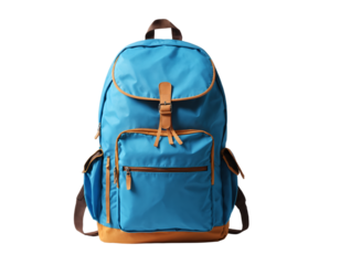 A blue color school bag