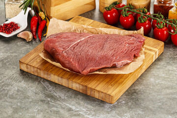 Raw beef meat shoulder for cooking