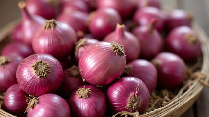 pile of red onions