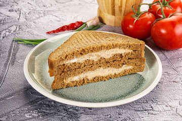 Club sandwich with Tuna fish