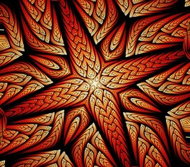 Computer generated abstract colorful fractal artwork