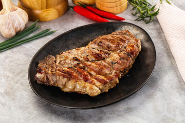 Grilled pork sirloin for dinner