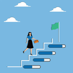 Businesswomen have the determination and drive to achieve victory