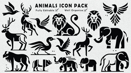 Animals Flat Vector Pack