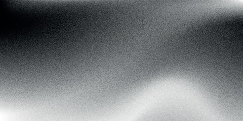 Black dark gray silver white wave abstract background for design. Light wave, wavy line. Ombre gradient. Noise rough grungy grain brushed metal metallic effect.eps10