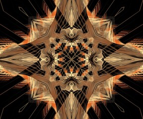 Computer generated abstract colorful fractal artwork