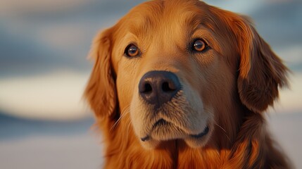 Obraz premium The Golden Retriever Portrait