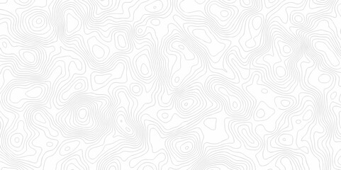 Fototapeta premium Contour abstract map relief land outline. Topographic map patterns. White wave paper curved reliefs abstract background. Background of the topography map. Abstract pattern with lines.