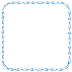 DNA Helix Frame: A frame made up of DNA helices, symbolizing the intricate nature of life and genetic information.