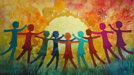 Group of paper cutouts forming a circle with arms outstretched, ready for a shared, supportive conversation