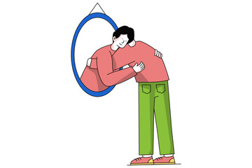 Hug Yourself Illustration