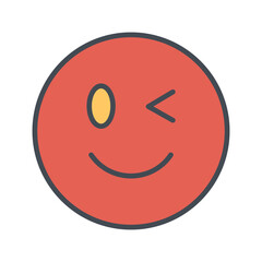 Winking Face Vector Icon