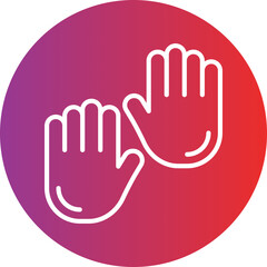 Fototapeta premium Hands icon style